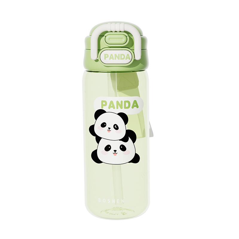 Xingxian large and small plastic cups, Panda style double-drinking cups, come with a cartoon portable lock on the cup body, children's drinking cups Application Scenario