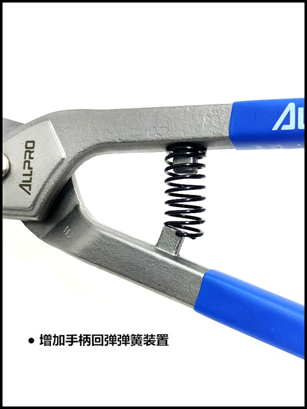 ALLPRO Apollo imported galvanized iron Scissors, Stainless steel Plate Scissors AP-01508 10 12 14-inch iron sheet scissors Specification drawing