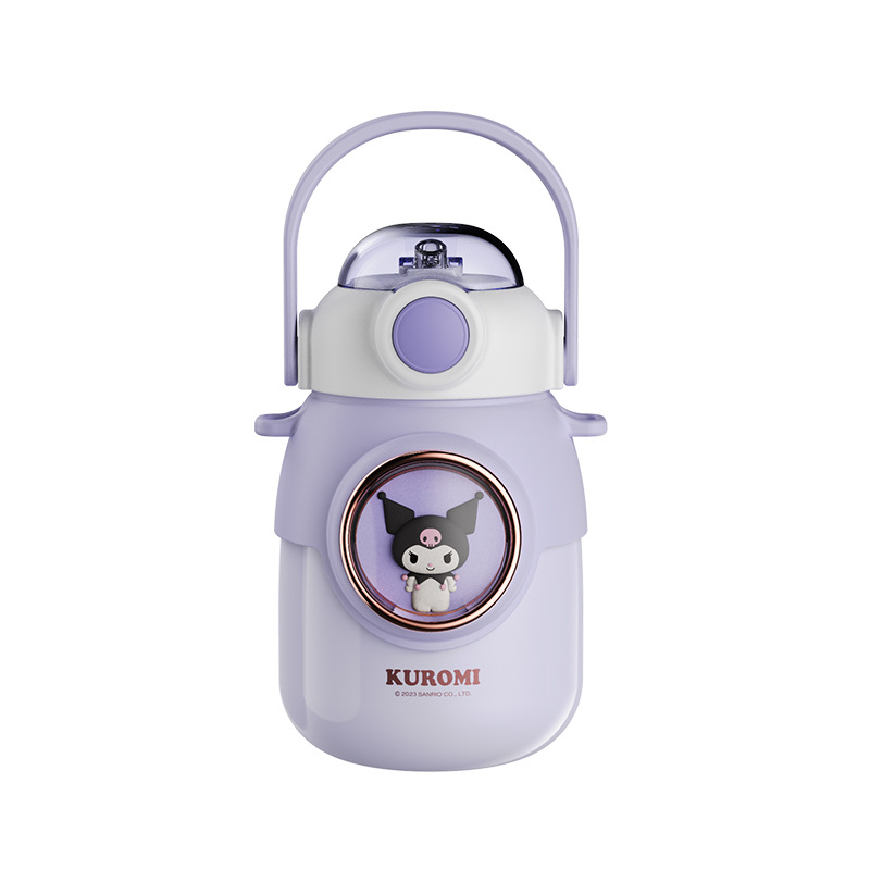 Summer internet-famous Sanrio insulated cups, cute girls' water bottles, convenient straws for student sports, drinking cups gift boxes Item Picture