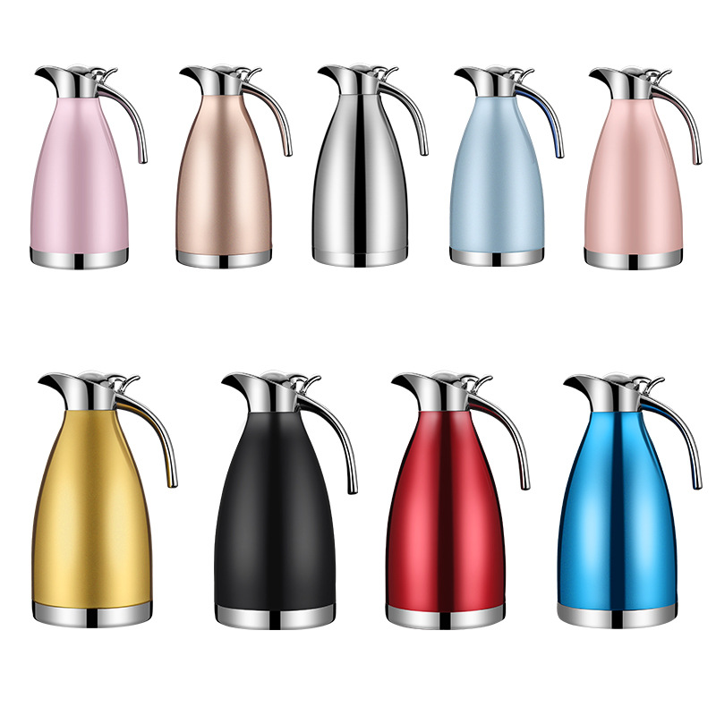 Wholesale gifts: 304 stainless steel vacuum insulated kettles, household large-capacity cold water thermos flasks, 2L European-style coffee POTS Application Scenario