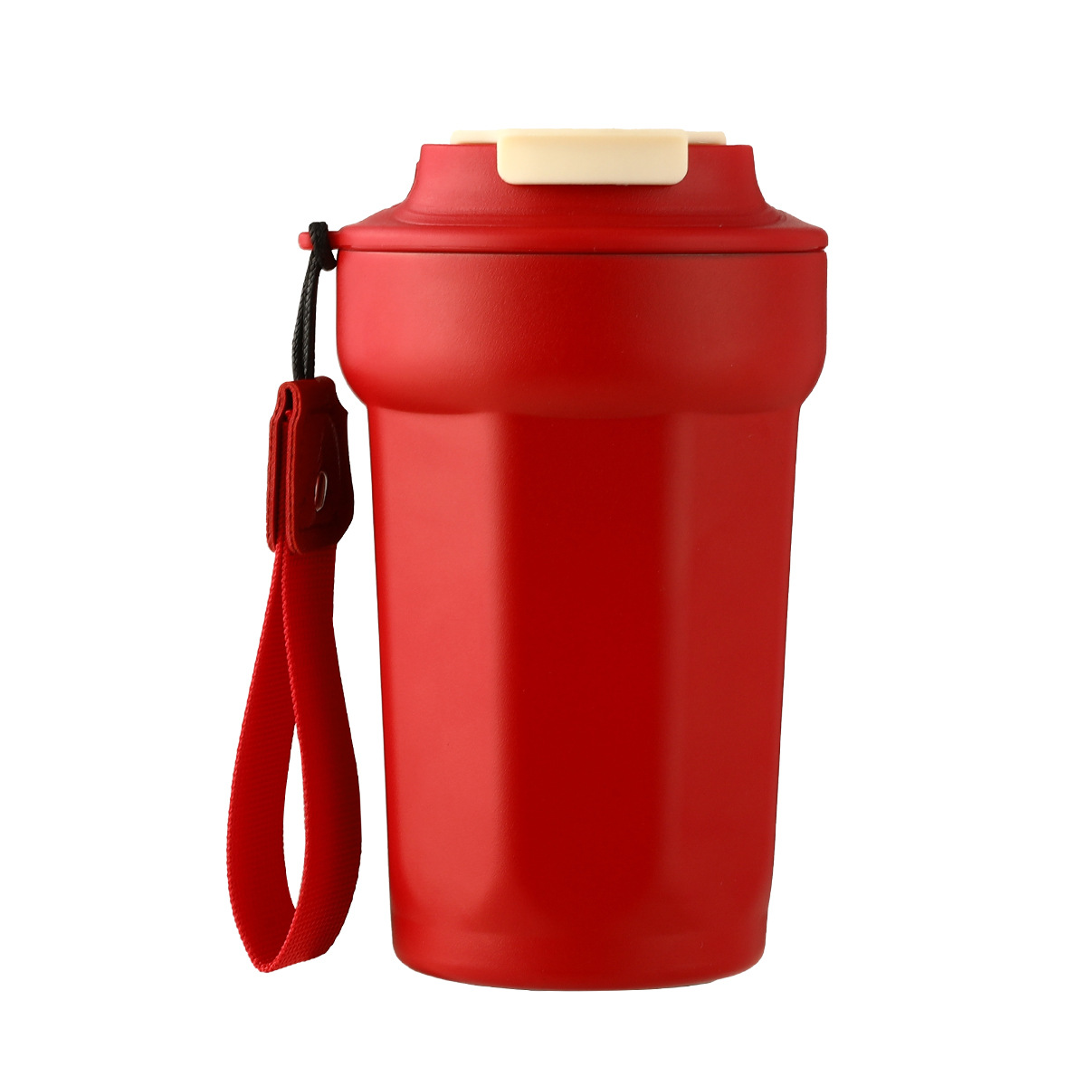 Simple 316 stainless steel octagonal coffee cup, office portable insulated cup, outdoor car gift cup with handle Item Picture