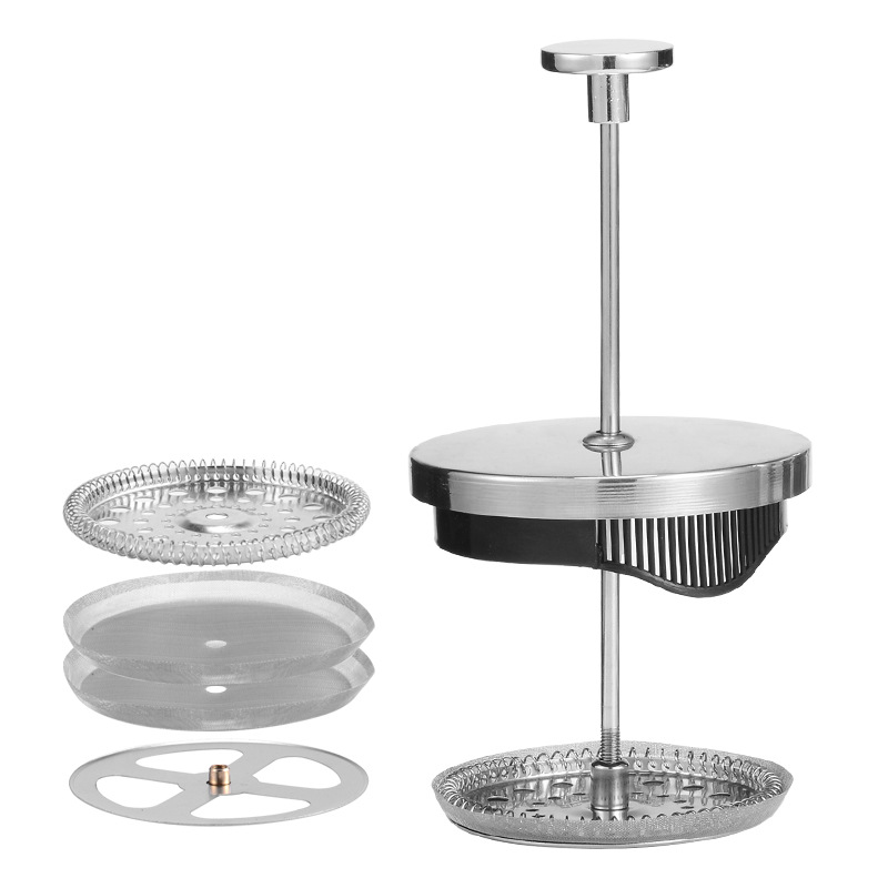 The filter screen is made of 304 stainless steel and can filter coffee with a mesh size of 150 and a fine mesh size of 80 Item Picture