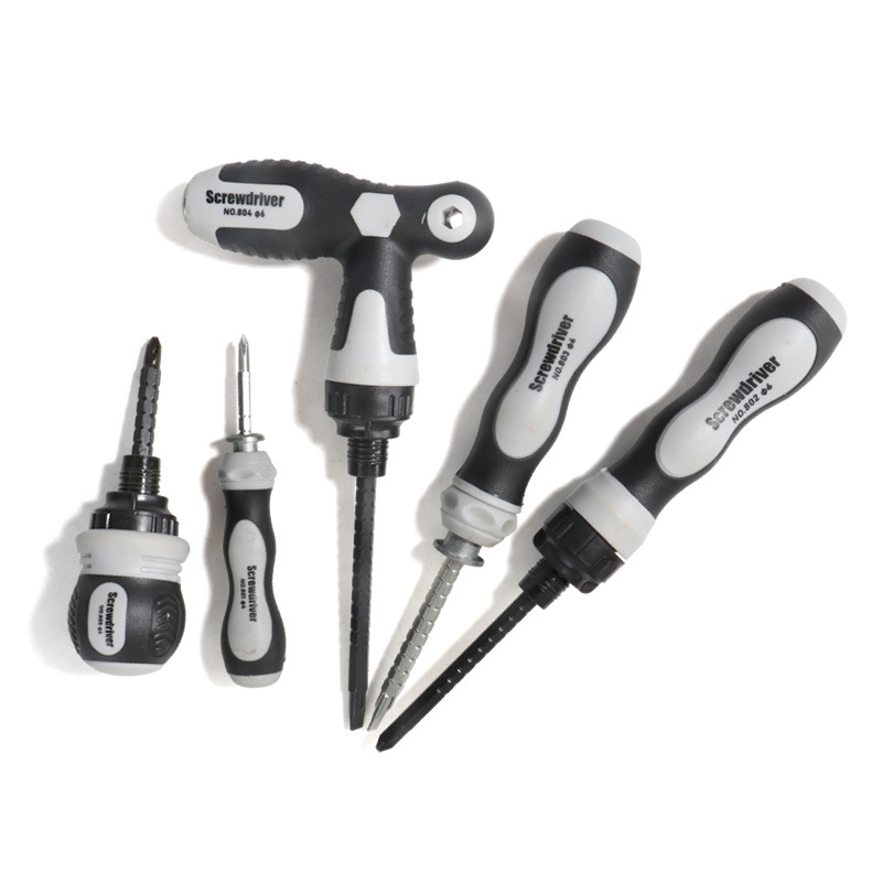Hardness cross, single-head dual-purpose, T-shaped, labor-saving, double-head, multi-purpose plum blossom screwdriver, screwdriver, ratchet screwdriver Specification drawing