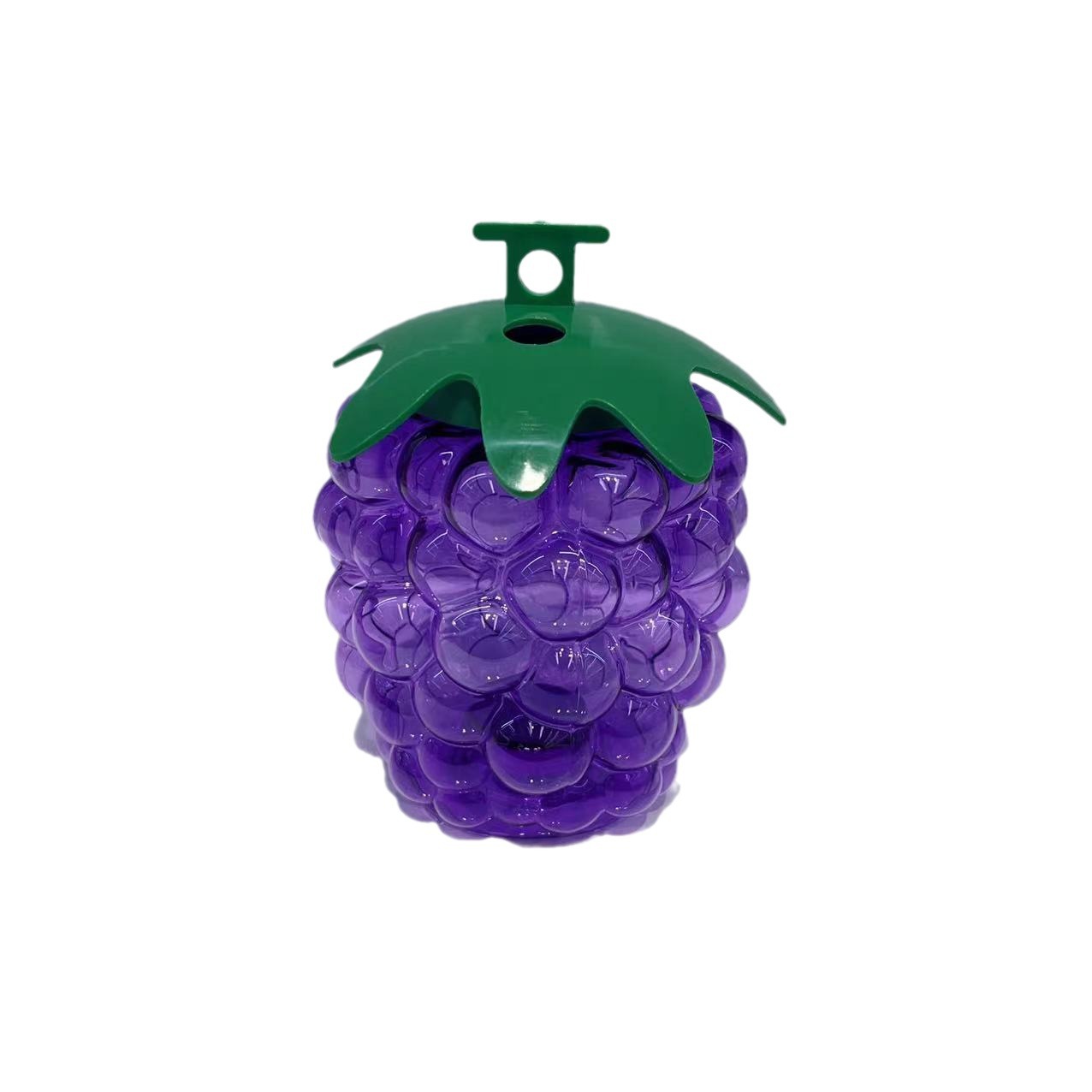 Creative new product factory direct sales: Transparent purple grape straw cups, disposable plastic juice drink cups, batch Item Picture