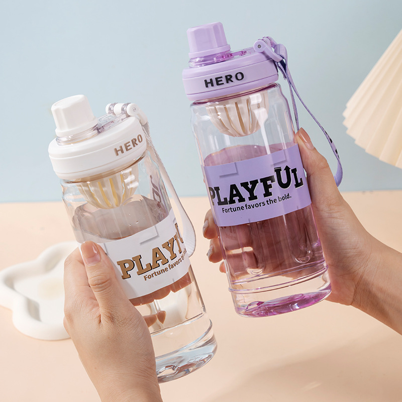 Amazon's best-selling new plastic cups: creative portable cups, fitness cups, sports water cups, and direct drinking space cups details Picture