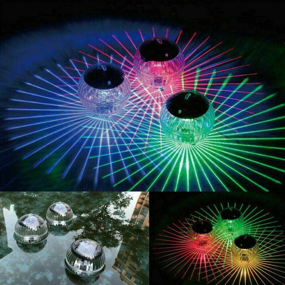 LED solar landscape lawn lights, water float lights, RGB floating balls, courtyard decoration, swimming pool bath lights, aquarium lights full figure