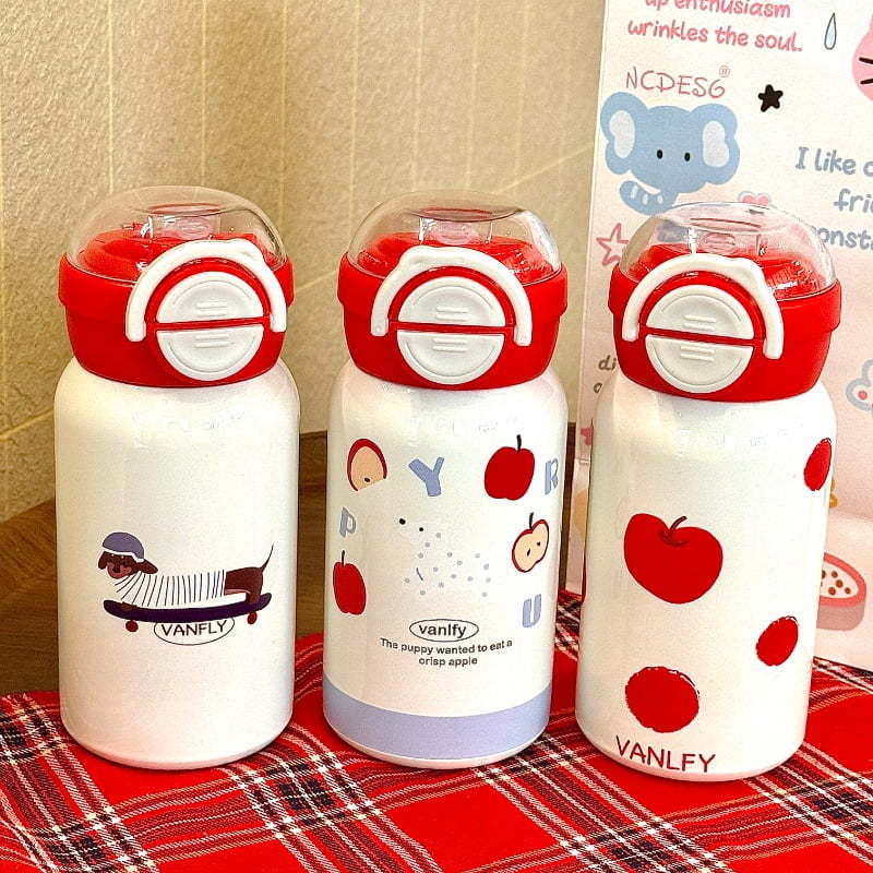 2024 New style of insulated cup on Instagram, high appearance level, simple, cute and portable, a coffee cup for female students to keep warm and cool details Picture