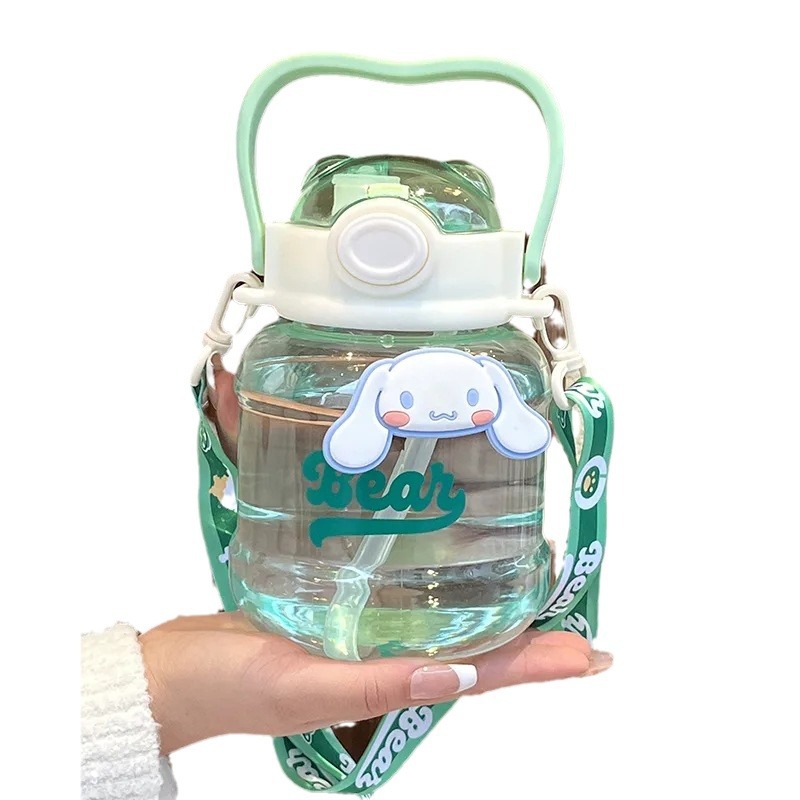 Large-capacity internet-famous large-belted cups, summer heat-resistant male and female student teapots, best-selling cups on Instagram, high appearance level, girlish heart Item Picture