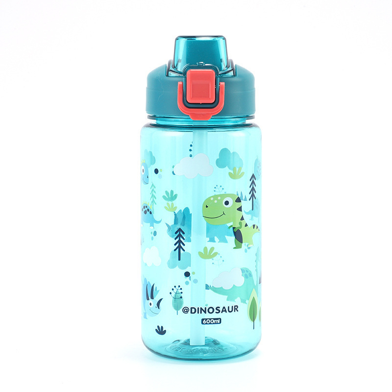 Children's water cups, plastic direct drinking cups for school, portable water bottles, cute direct drinking silicone cups for male and female primary school students Item Picture