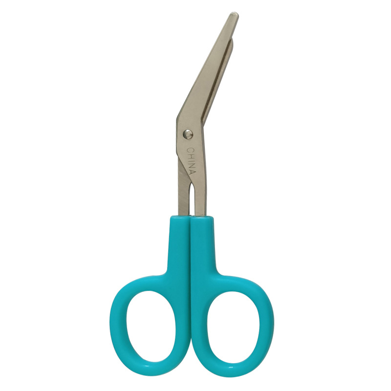 Stainless steel bandage scissors, medical gauze scissors, dressing scissors, serrated elbow scissors, outdoor life-saving canvas scissors undefined