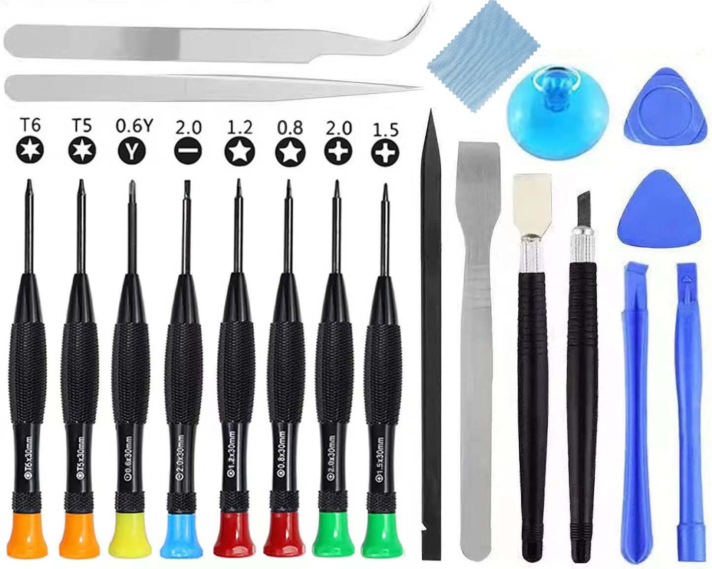 Mobile phone repair 16-piece set, electronic 16-in-1 multi-purpose precision screwdriver disassembly tool disassembly combination set undefined