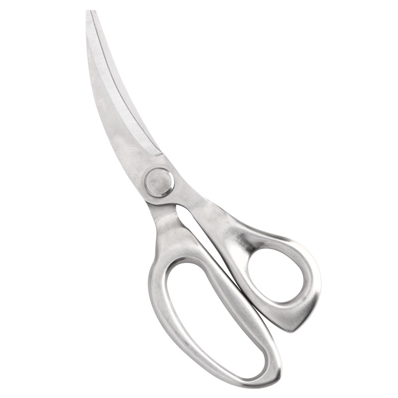 Lin Taizuo kitchen barbecue scissors, bone and meat cutting, complementary food scissors, elbow, extended and thickened, large multi-functional scissors Item Picture