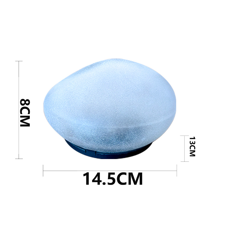 Solar-powered luminous stone pebble lights, simulated seven-color stone lights, outdoor park lawn lights, ambient lights, landscape lights Item Picture