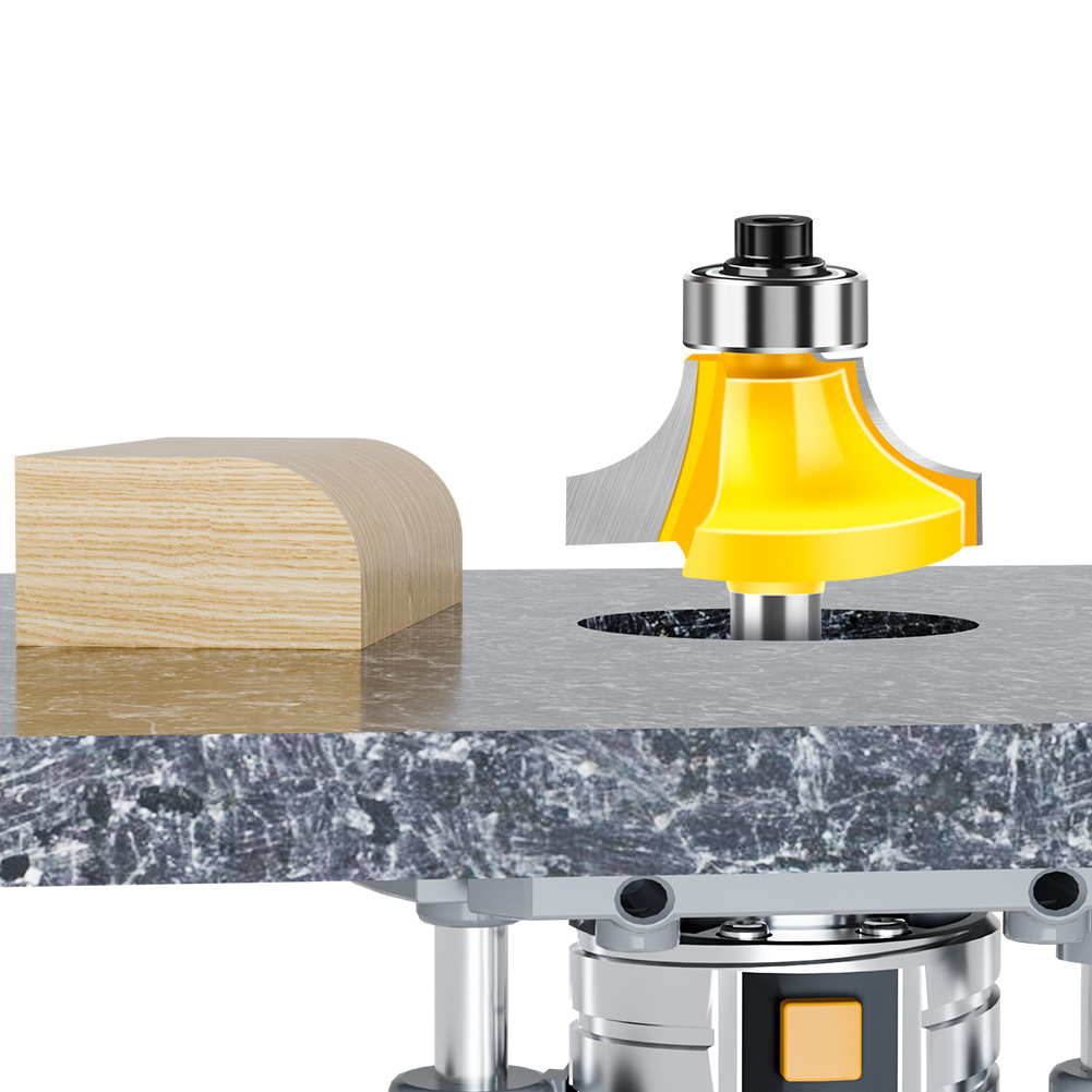 4-piece set of fillet cutters, 6 commonly used fillet cutters, high-end alloy fillet cutters, trimming machine cutter heads, chamfering cutters, R corner cutters details Picture