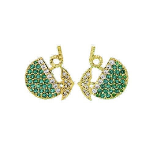 European and American fashionable and elegant owl peacock zircon pearl earrings, women's holiday stud earrings, cross-border accessories Item Picture