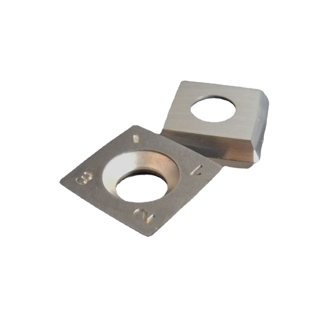 Disposable woodworking turning tool tungsten steel blade, helical blade, woodworking hard alloy planing tool blade, CNC machine manufacturer Item Picture