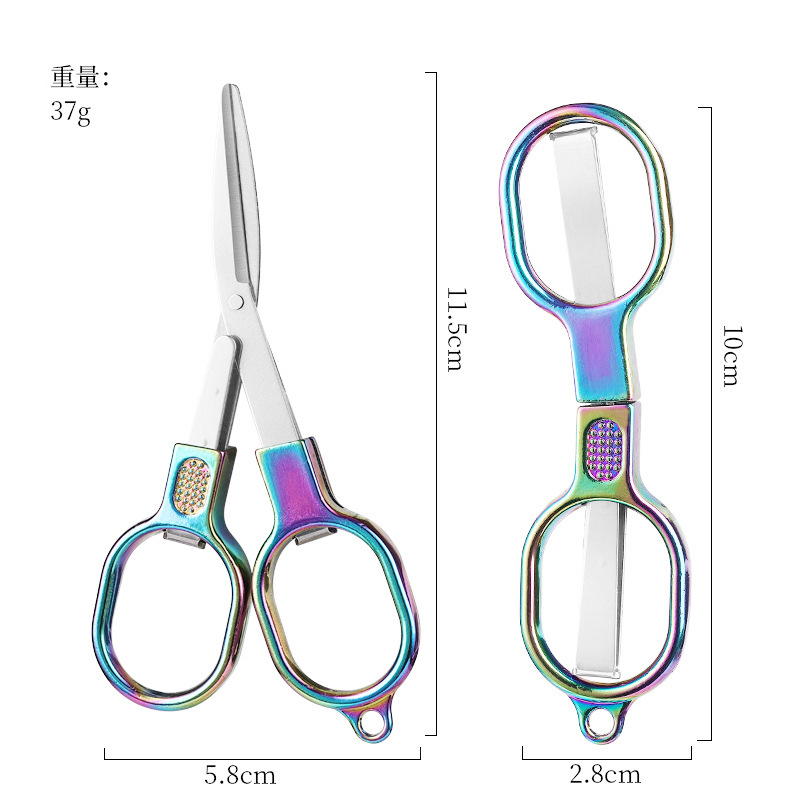 The manufacturer has outdoor titanium-coated folding scissors, fishing scissors, fishing line scissors and 8-shaped scissors in stock details Picture