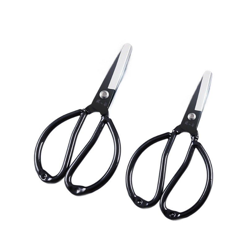 Zhang Xiaoquan tailor scissors, industrial leather, tin, household scissors, safety, round head, anti-rust, flat head, prison scissors Item Picture