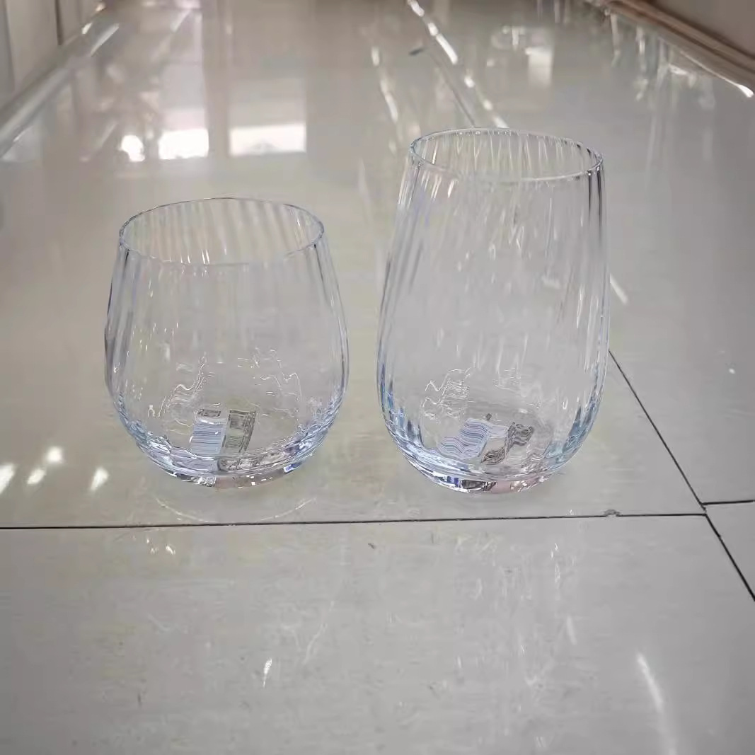 Le Meiya's new striped crystal whisky wine glasses, juice glasses, beverage glasses, milk glasses and room tea cups Item Picture