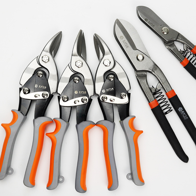 Iron sheet scissors, industrial stainless steel light steel keel scissors, aviation shears, special aluminum panel metal scissors for electricians details Picture