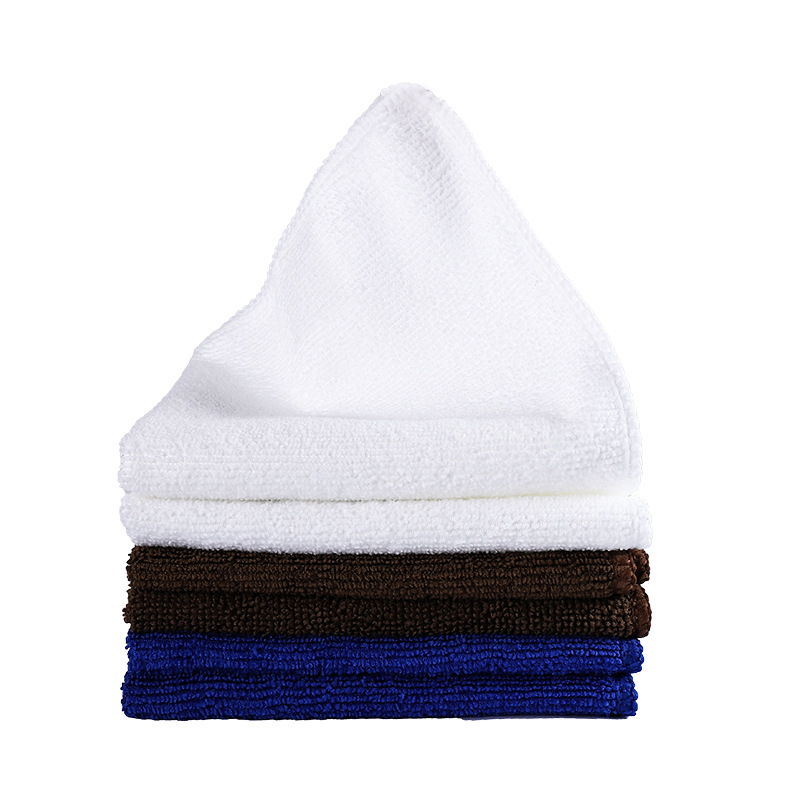 Bar counter cleaning cloth, kitchen and dining room towels, small square towels, absorbent tablecloths, white, coffee-colored, specially designed for milk tea shops Item Picture