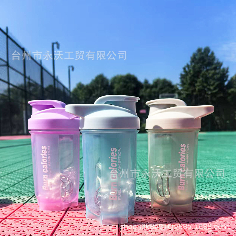 Protein powder shaker cup, meal replacement milkshake stirring cup, fitness exercise hand-held water cup, portable water cup, 500ML cup details Picture