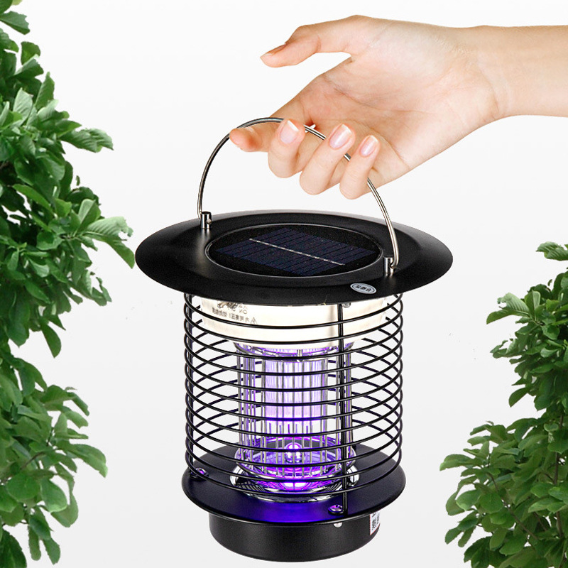 Solar-powered mosquito-killing lamp, outdoor waterproof lighting for courtyards, garden, household physical electric shock mosquito repellent lamp, mosquito-catching wonder Application Scenario