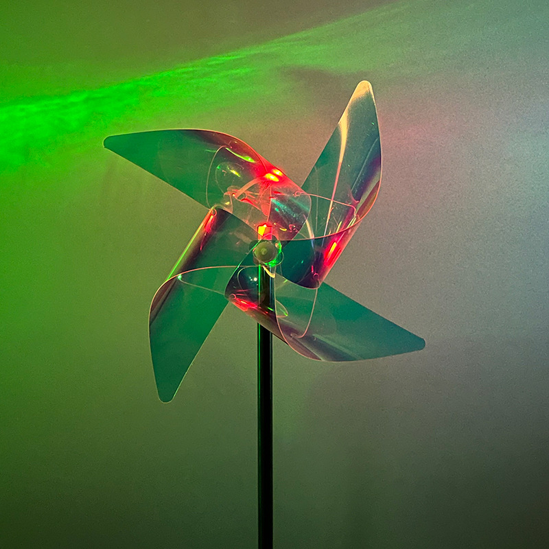 New solar windmill ground lamp led outdoor garden decoration lawn lamp, wind-blown rotating solar windmill Application Scenario