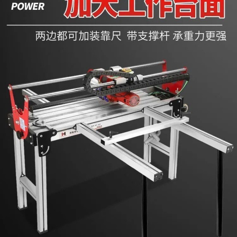 Womalong multi-functional fully automatic countertop tile cutting machine, manual push knife, 45-degree chamfering device for marble undefined