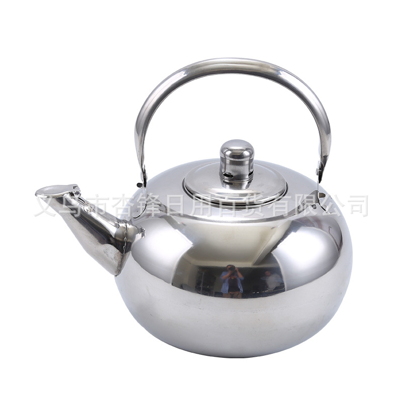 Wholesale stainless steel exquisite teapots, tea kettles, hotel and restaurant tableware, restaurant and cafeteria tea kettles and boiling kettles Item Picture