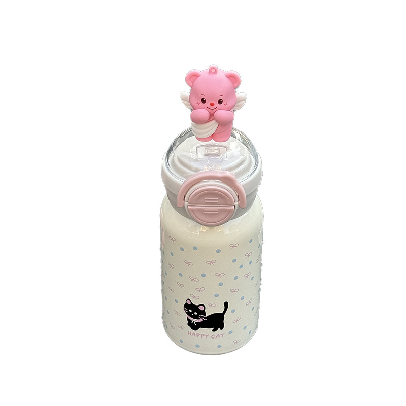 Anime cute cat insulated cup, ins student water cup, 316 fresh cup, portable, high appearance level, small insulated cup Item Picture