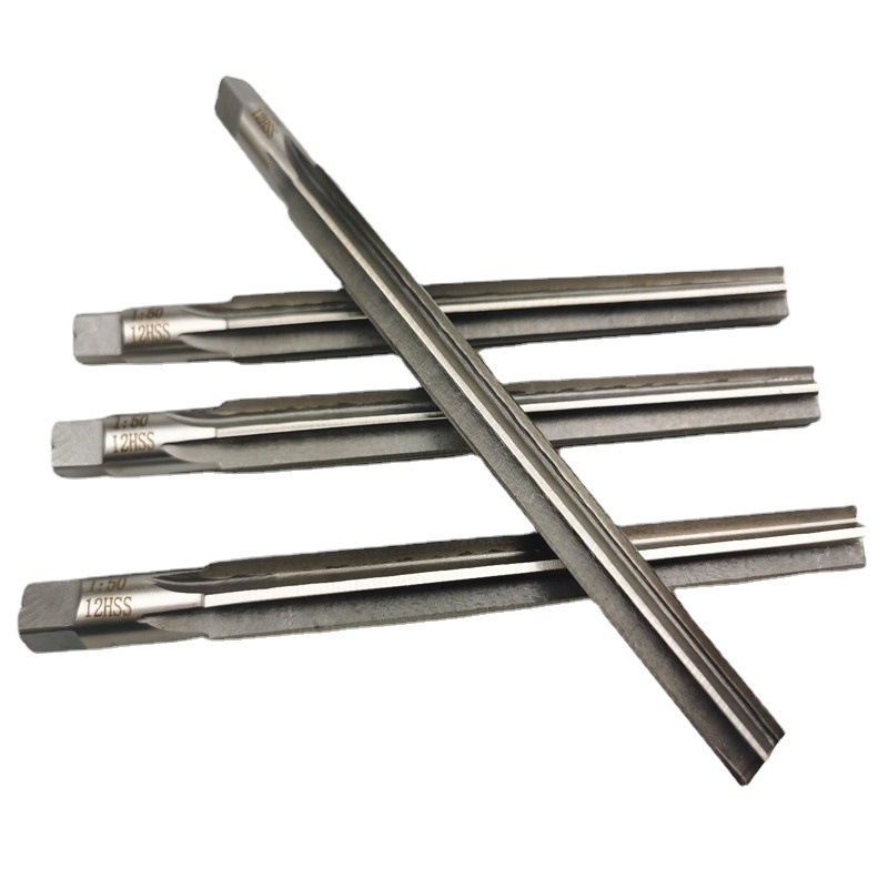 Straight handle 1:50 conical reamer HSS high-speed steel conical reamer 3, 4, 5, 6, 8, 10, 12 non-standard stock manufacturer full figure