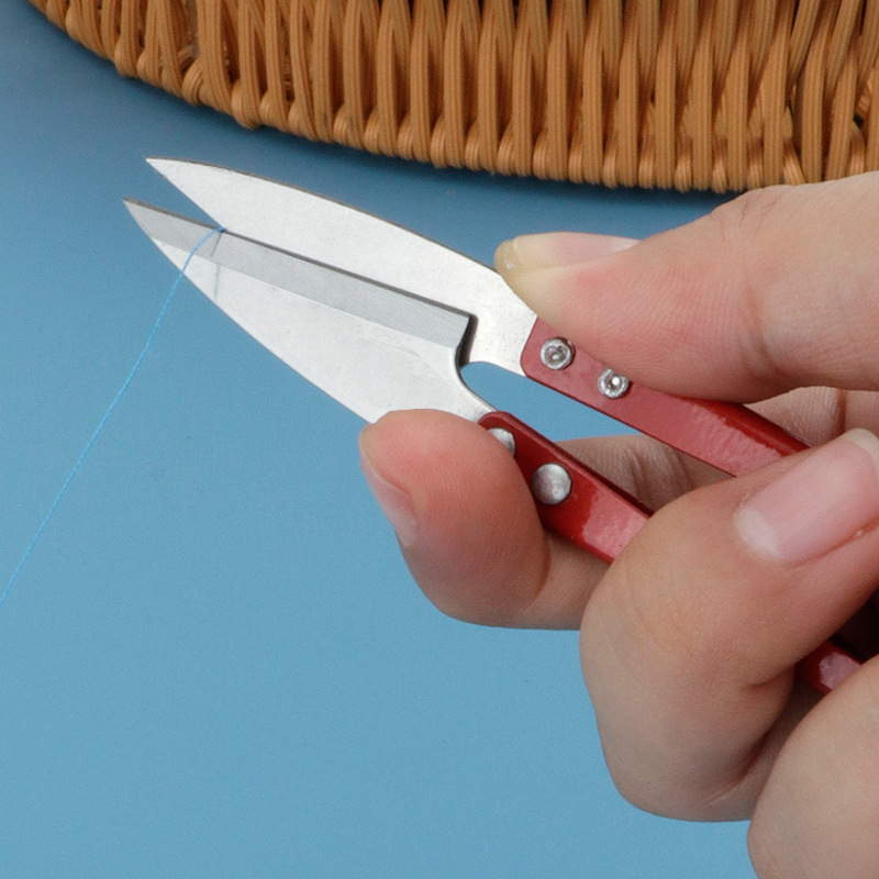 【 Same style at low Price 】 U-shaped scissors, stainless steel cross-stitch thread ends, spring scissors, fishing line scissors, sewing thread Application Scenario