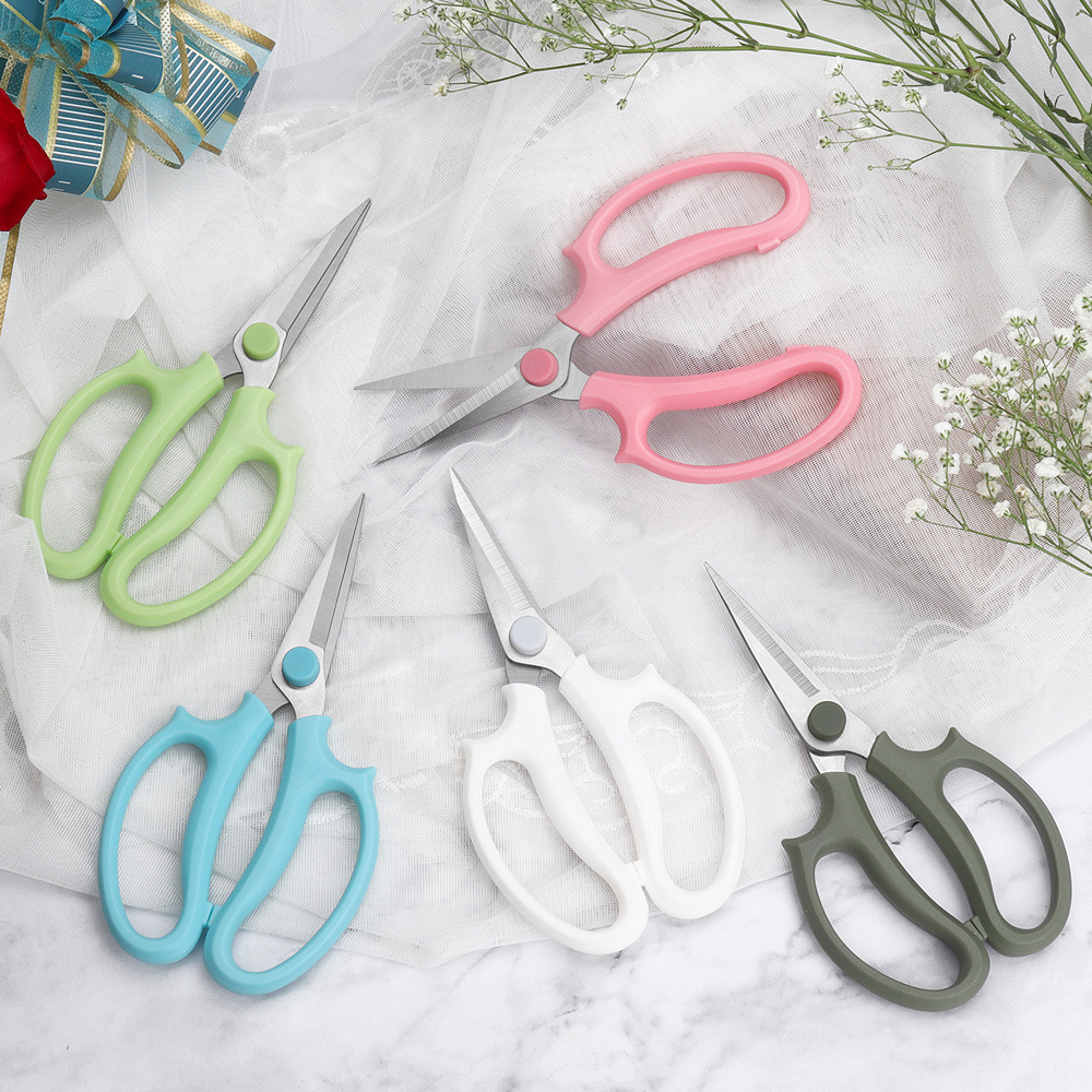 Lin Tai's flower art scissors, branch shears, ribbon cutters, paper cutters, flower shop fresh flower arrangements, gardening pruning tools full figure