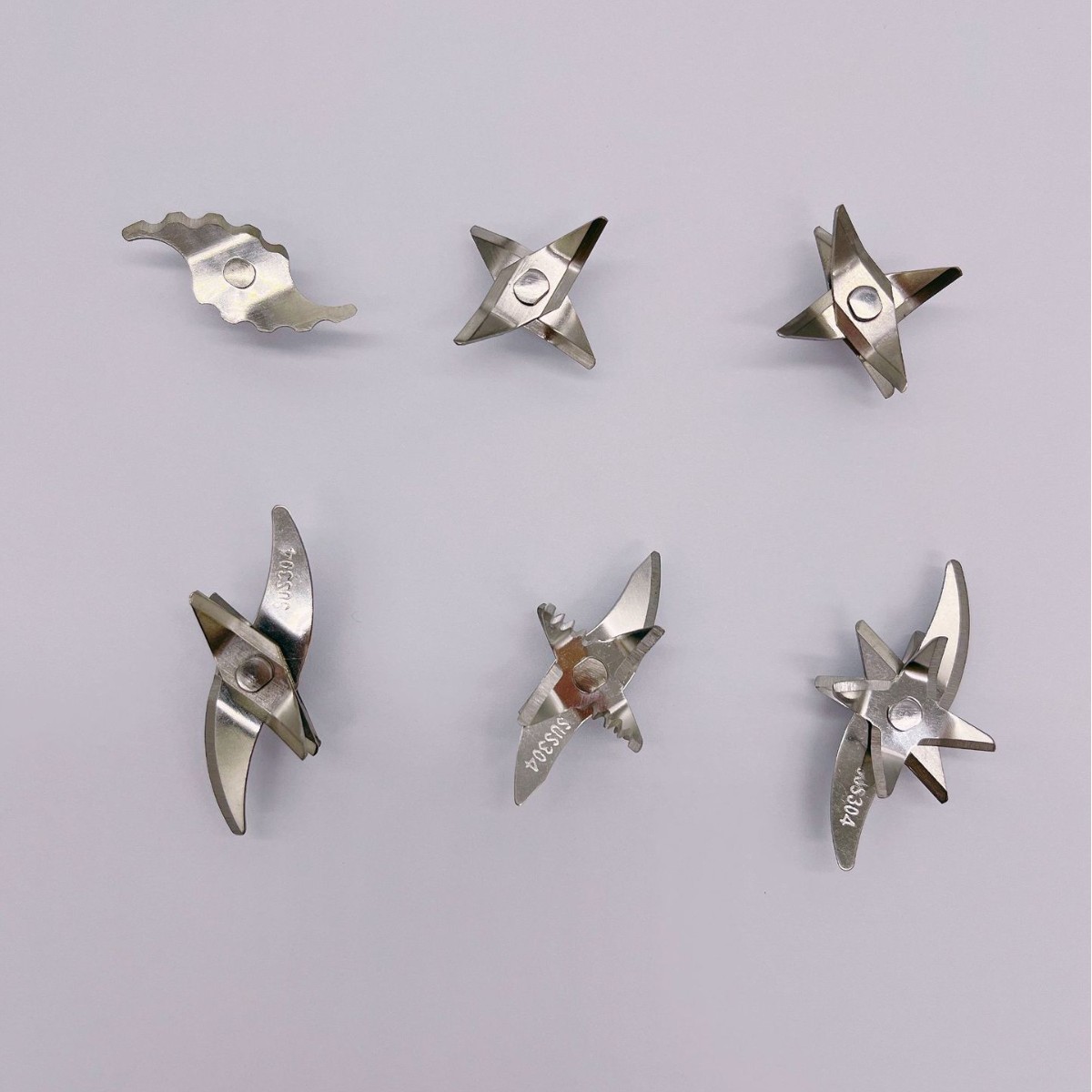 Factory wholesale juicer blades, 304 stainless steel, soy milk machine blades, juice machine blades, 2-blade, 6-blade, 8-blade, 12-blade Specification drawing