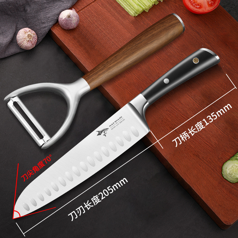 German imported Crazy Shark peeler, peeler, melon peeler, household stainless steel peeler, eight-pole for peeling potatoes and fruits undefined