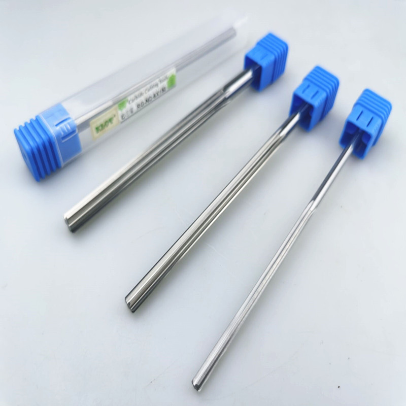 Tungsten steel reamer straight groove extended reamer machine, YG10X hard alloy integral straight handle reamer 5-20*150 Specification drawing