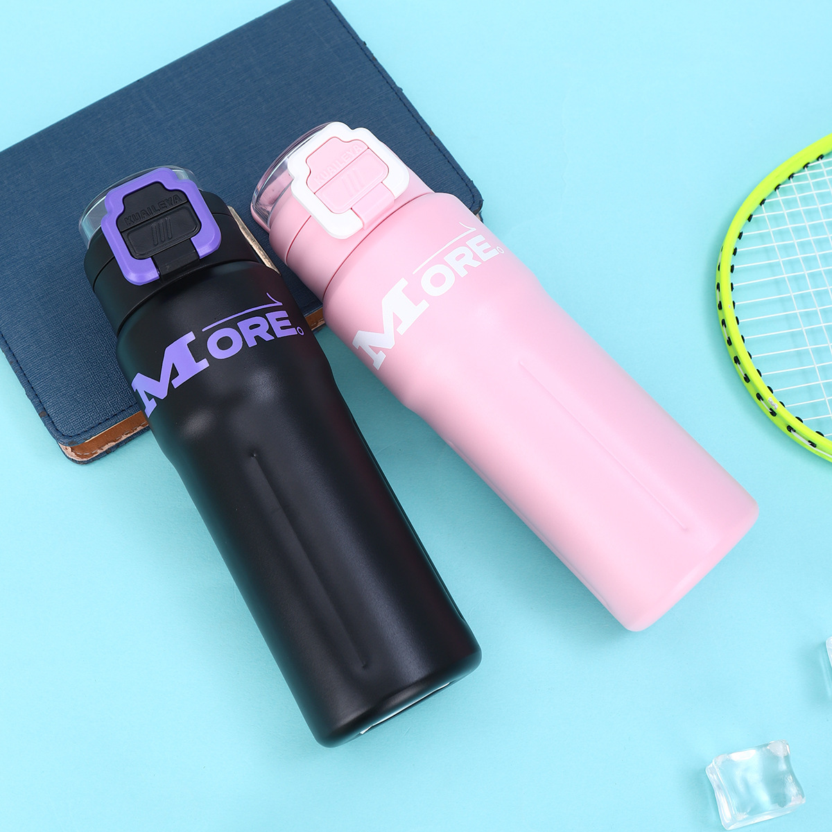 New 316 stainless steel insulated cup, large-capacity double-bullet lid water cup, high appearance level, handle sports water bottle Application Scenario