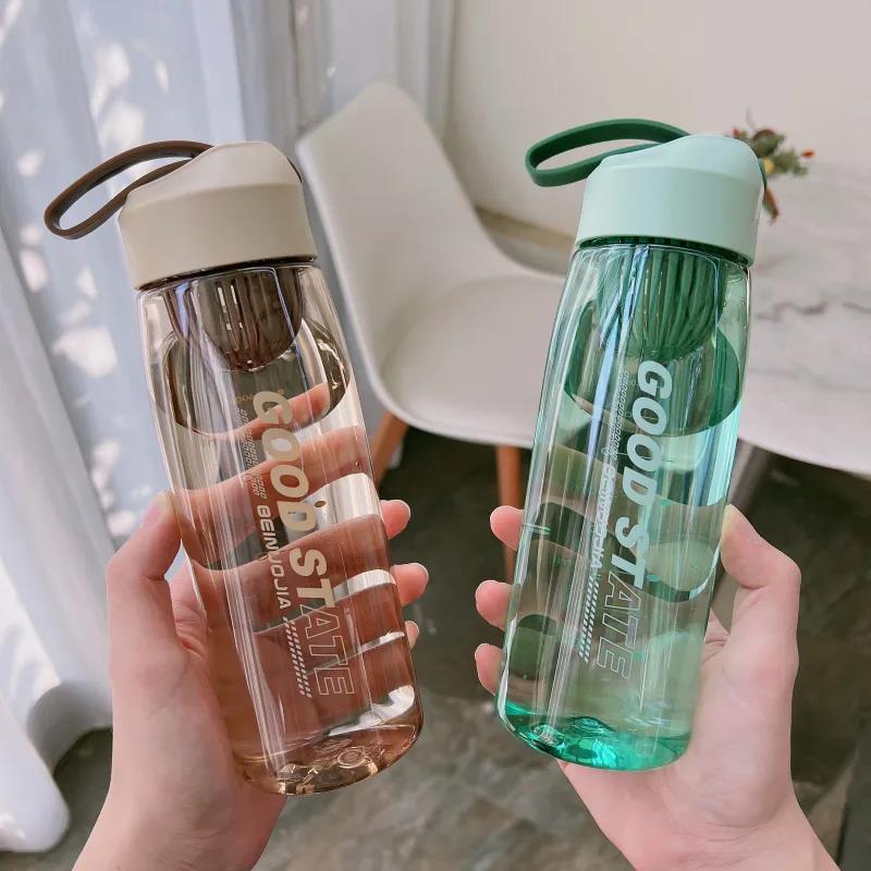 ins water cups, water bottles for boys and girls, portable filters, casual cups, space cups, tea cups, anti-drop plastic cups with scales details Picture