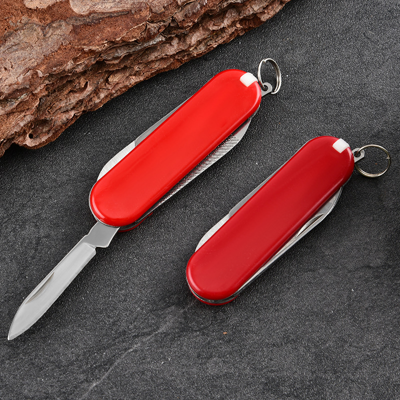 Multi-opening and multi-functional combination stainless steel Swiss knife, mini portable folding Swiss knife, folding outdoor knife details Picture