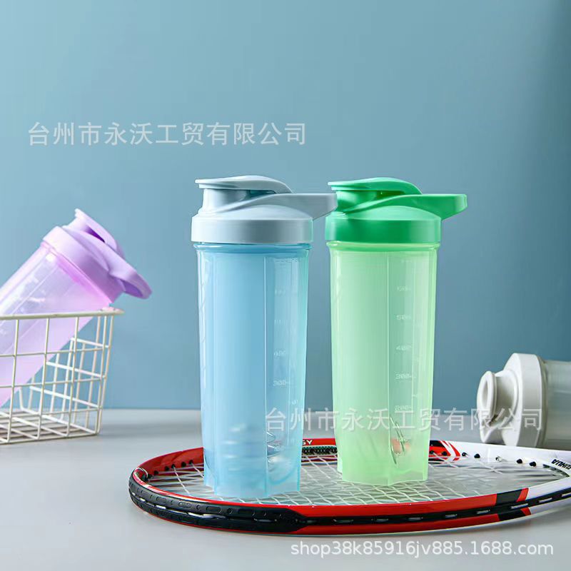 700ml large-capacity shaker cup, sports water cup, gym with handle, outdoor protein powder milkshake graduated cup details Picture