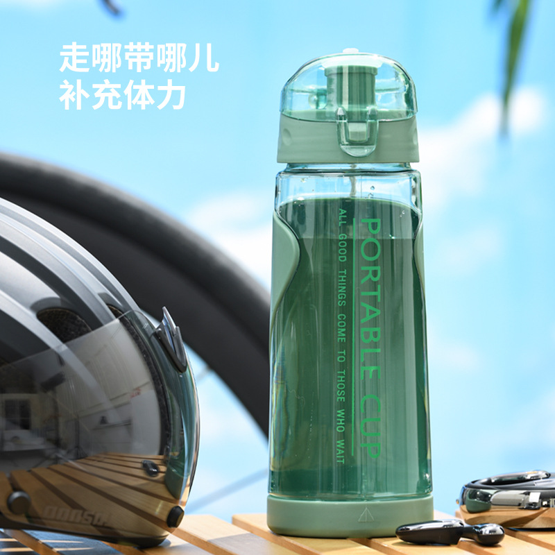 New plastic cups for travel, mountain climbing, outdoor sports, portable rope plastic cups, men's and women's direct drinking cups for students details Picture