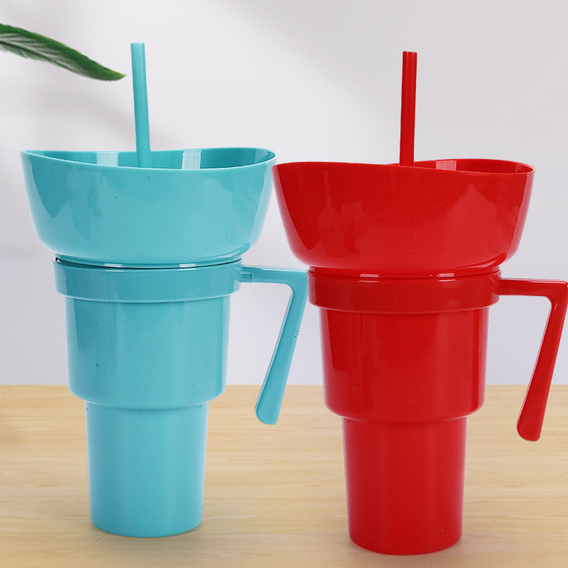 Amazon popcorn bucket, beverage juice, straw cup, creative cinema promotion, couple popcorn and cola cup Specification drawing
