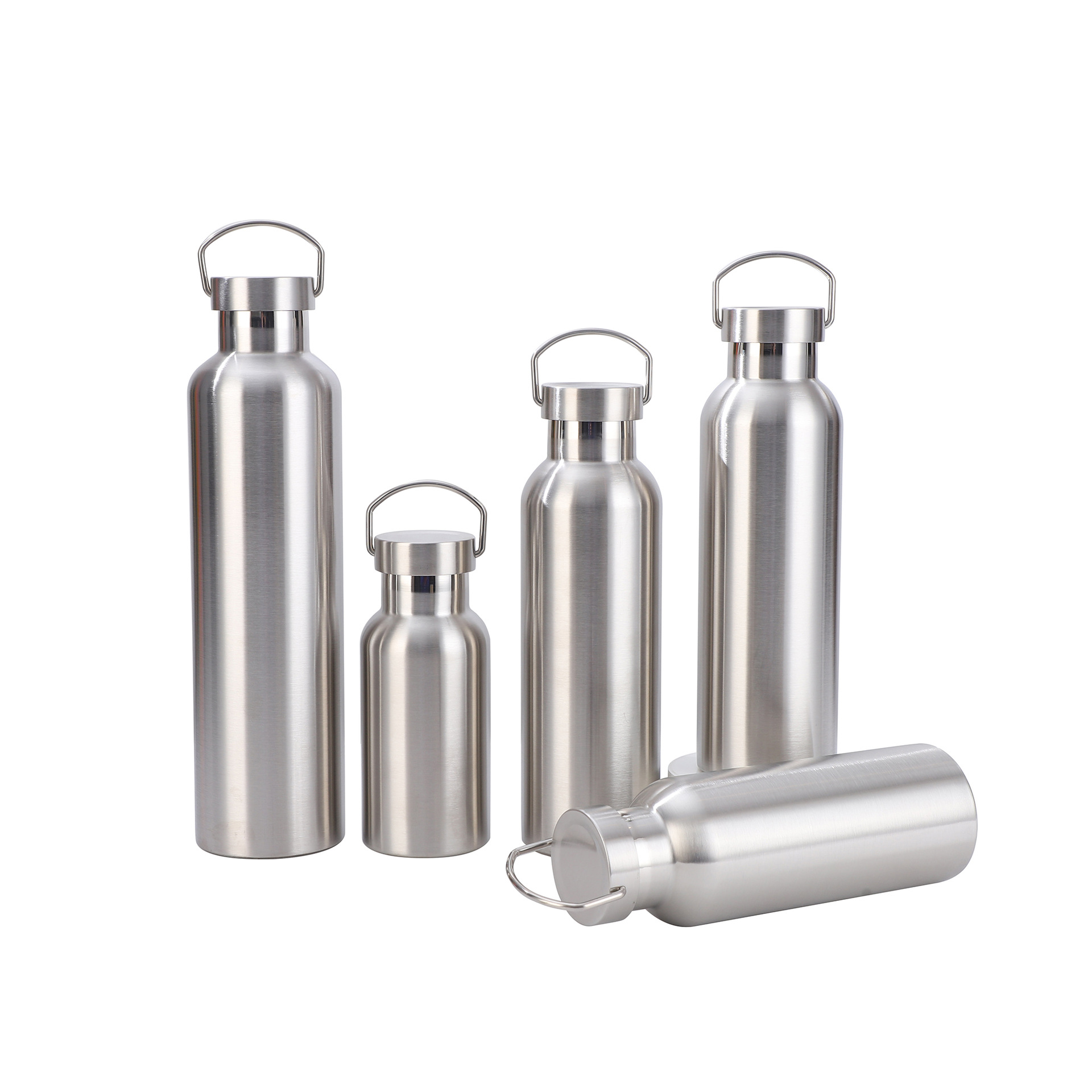 American-style large-mouth 304 stainless steel sports water bottle, double-layer vacuum insulated cup, outdoor sports handle portable water cup Item Picture