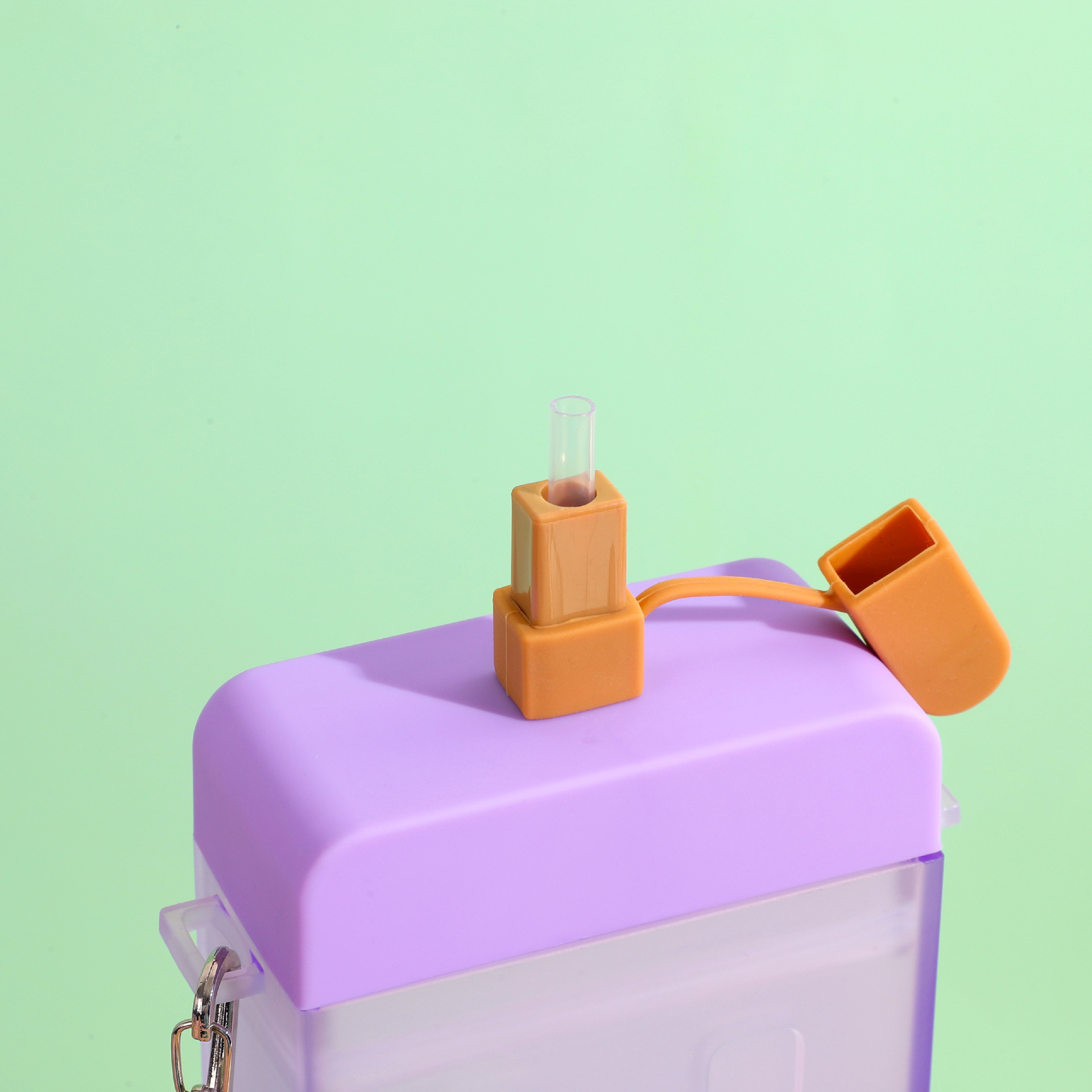 Yafieqi Cross-border E-commerce creative children's ice cream, Popsicle, straw, plastic water cup, portable strap, high appearance level water bottle Specification drawing