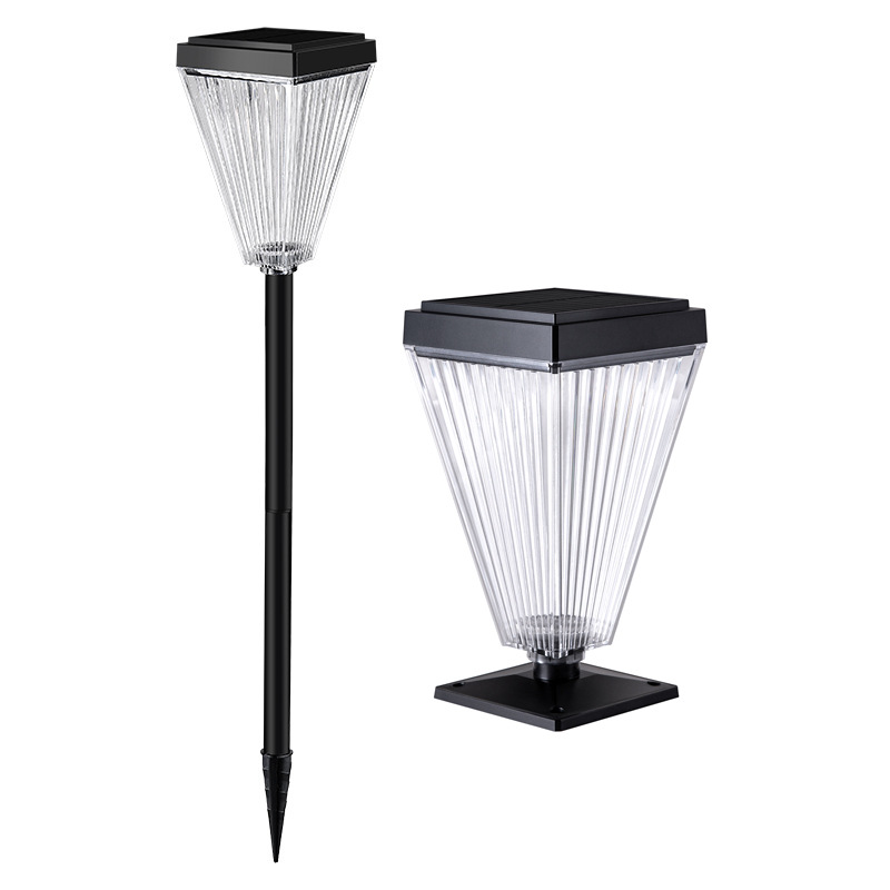 The new type of solar lamp for foreign trade is suitable for home garden, villa and courtyard atmosphere lighting. It is a high-brightness outdoor courtyard lamp that can be inserted Item Picture