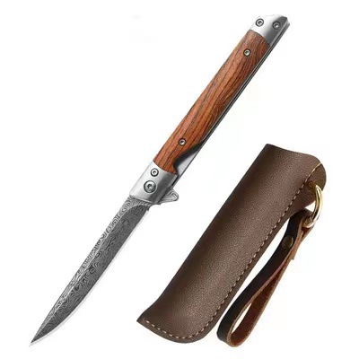 Portable Dashi survival knife, sandalwood handle folding knife, outdoor folding knife, tactical knife, survival wholesale undefined