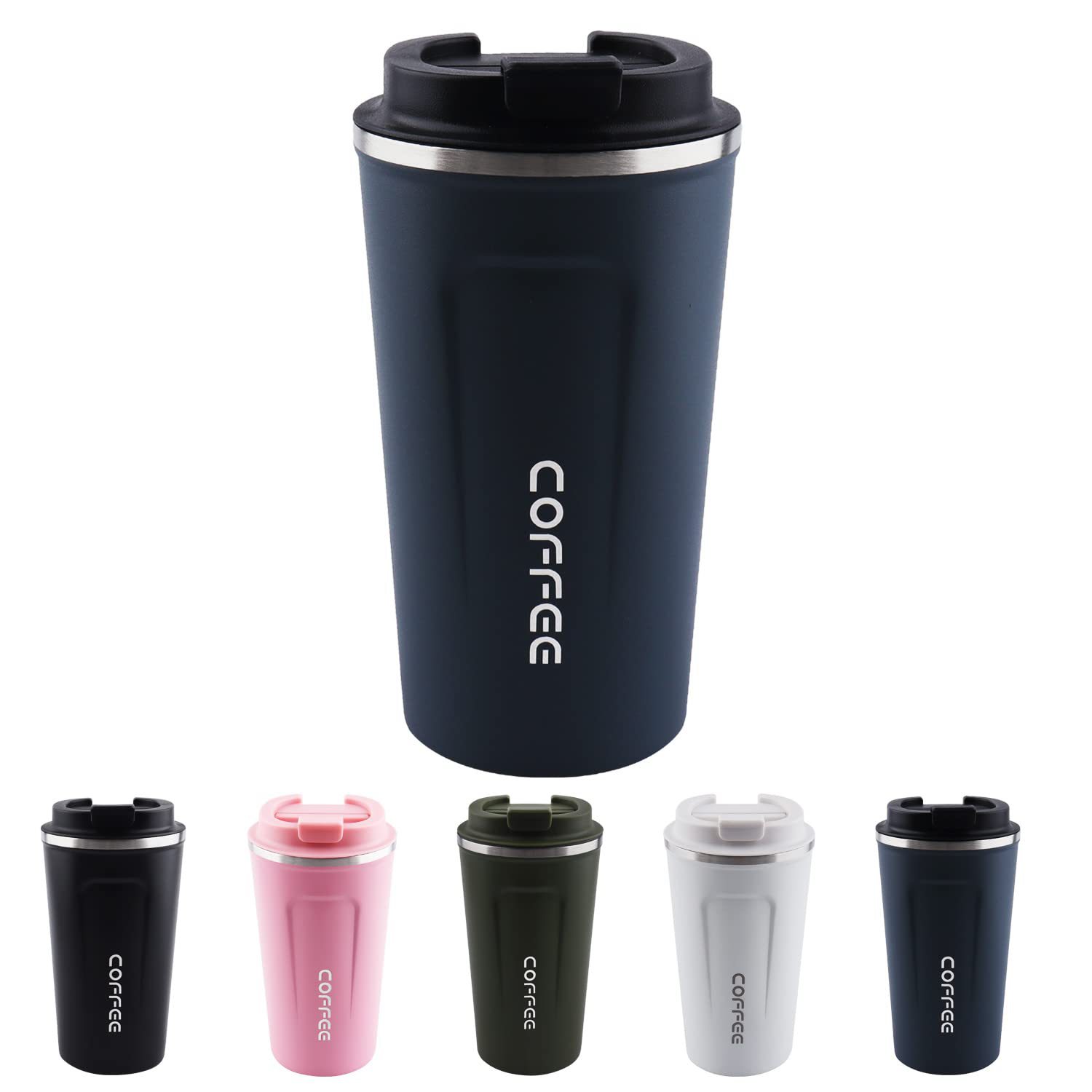 Cross-border direct supply best-selling stainless steel coffee cups, car insulated cups, gift advertisements, creative leisure travel cups Specification drawing