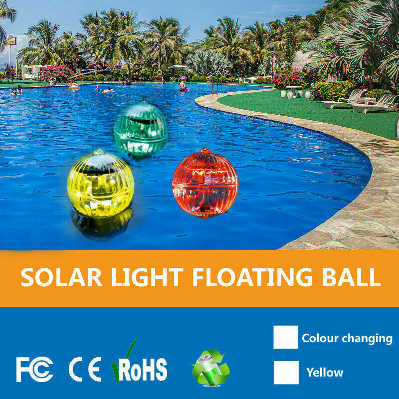 LED solar landscape lawn lights, water float lights, RGB floating balls, courtyard decoration, swimming pool bath lights, aquarium lights Application Scenario