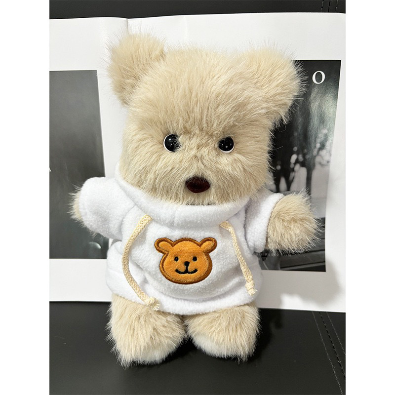 diy handmade Qixi Festival teddy Bear plush recording doll material package, articulated teddy bear Valentine's Day full figure